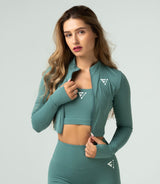 Women's "Active" Crop-Top Hoodie