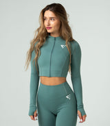 Women's "Active" Crop-Top Hoodie