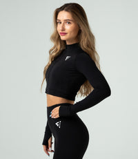Women's "Active" Crop-Top Hoodie