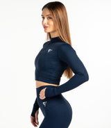 Women's "Active" Crop-Top Hoodie
